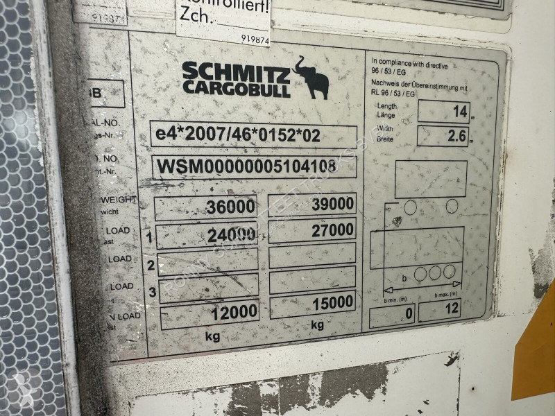 Oplegger Schmitz Cargobull SKO 24/L-13.4 FP 60...