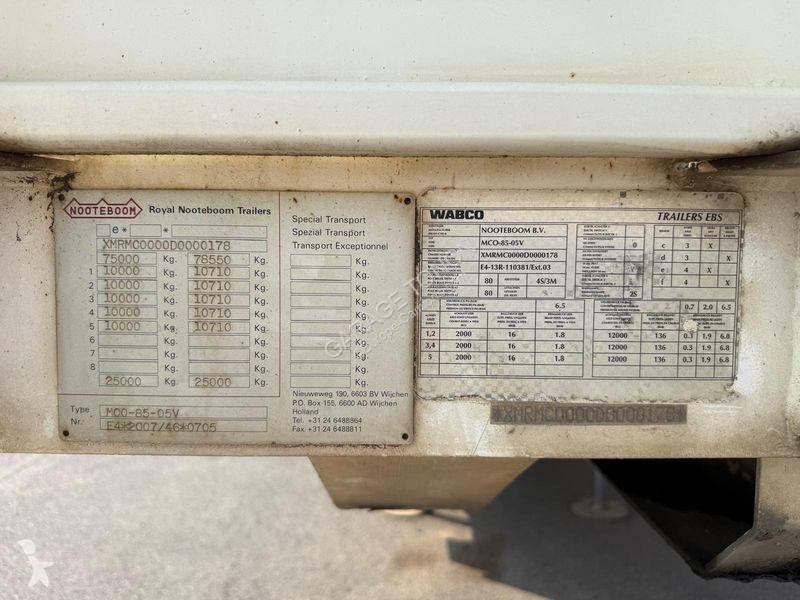 Semitrailer Nooteboom  PORTE ENGINS 5 ESSIEUX