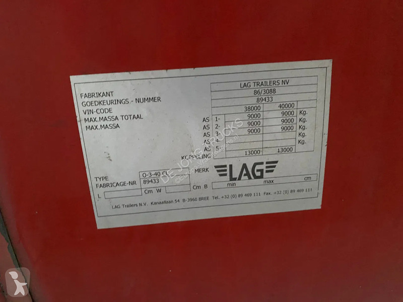 نصف مقطورة LAG Tank / 32000 LT / ADR / BPW