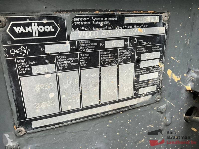 Semirremolque Van Hool 3G0015 3 assige RVS...