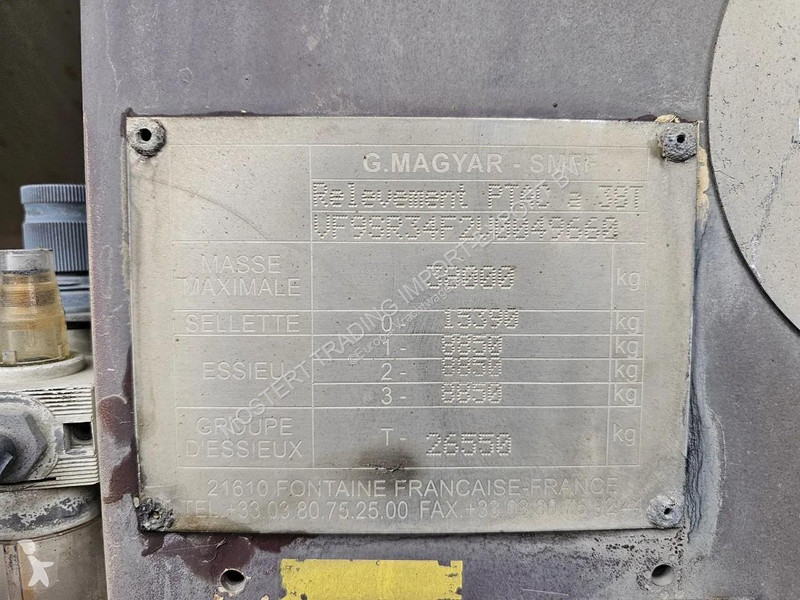 Semitrailer Magyar RVS Magyar Stainless Steel...