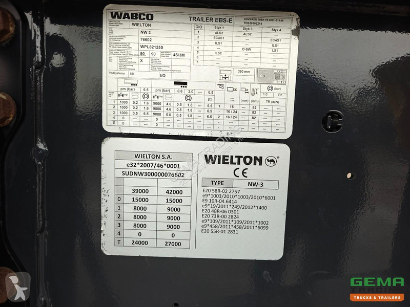 Semirimorchio Wielton NW-3 3-Axle SAF - Tipper...