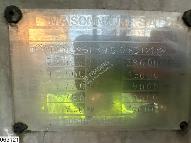 نصف مقطورة Maisonneuve Food 30458 Liter, 3 Comp.