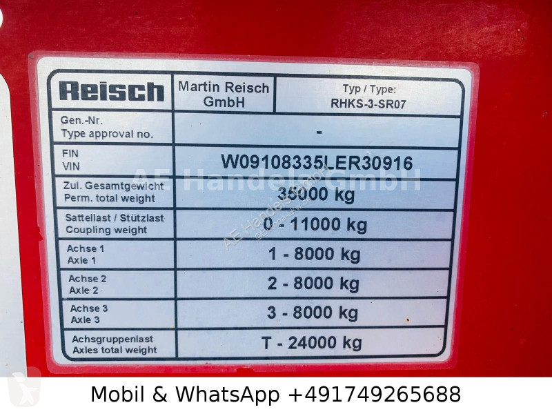نصف مقطورة Reisch RHKS-3-SR07...
