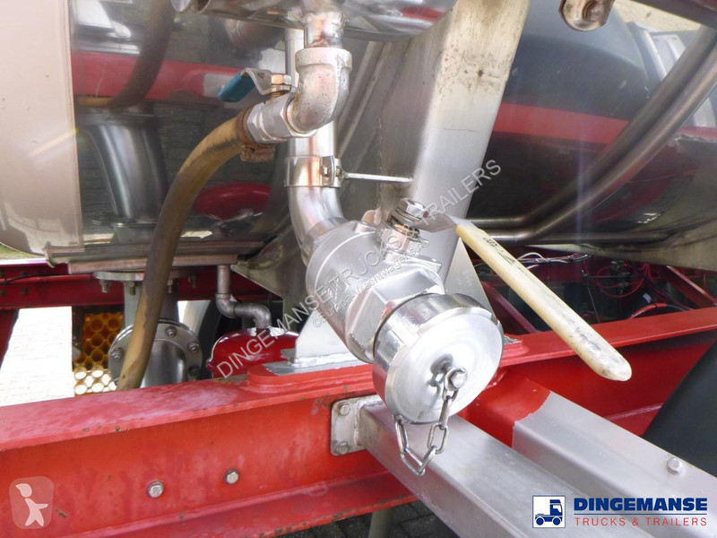 نصف مقطورة Burg Chemical tank inox L4BH 22.5 m3...
