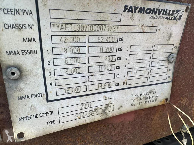 نصف مقطورة Faymonville 3 AXLE STEERING , DOUVLE...