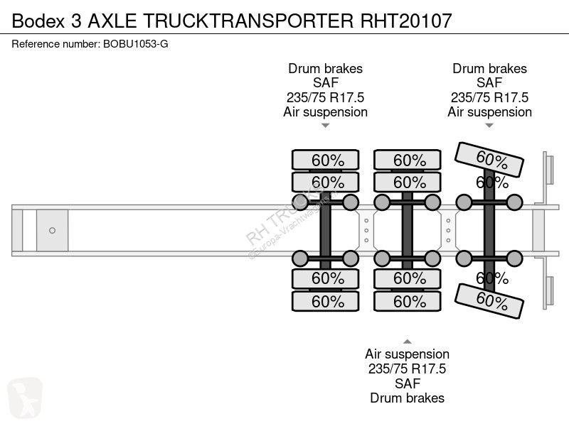 Semirimorchio Bodex 3 AXLE TRUCKTRANSPORTER