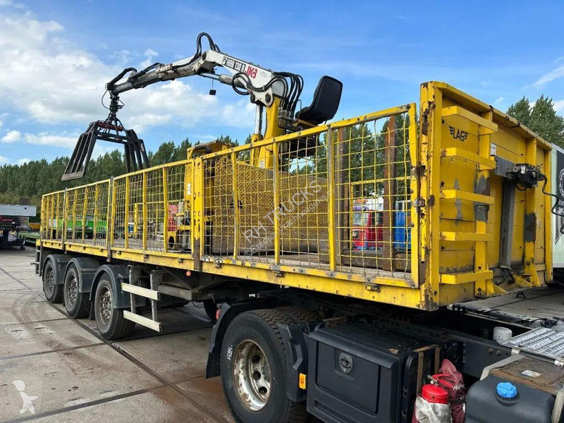 نصف مقطورة LAG 3 AXLE + HIAB 130R S2