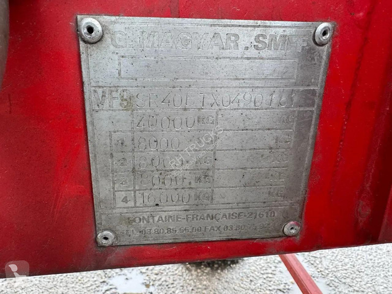 Oplegger Magyar 3 AXLE - BPW - 3 COMPARTIMENTS