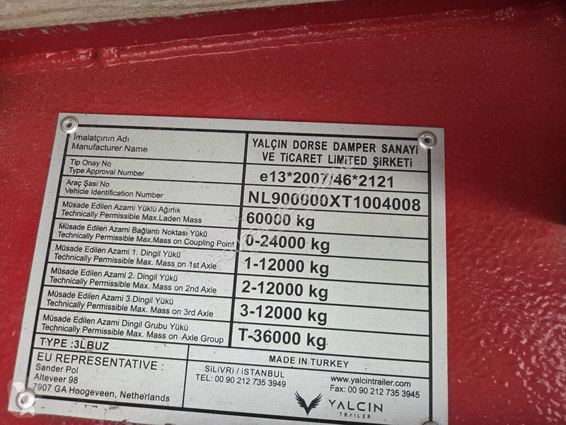 نصف مقطورة Yalcin