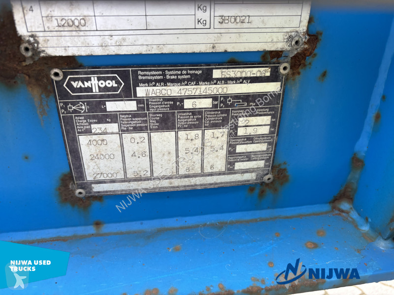 Semi remorque Van Hool 3B 0021 20-30 FT Container