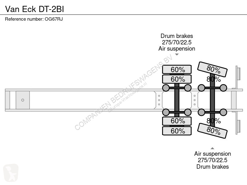 Semi remorque Van Eck DT-2BI