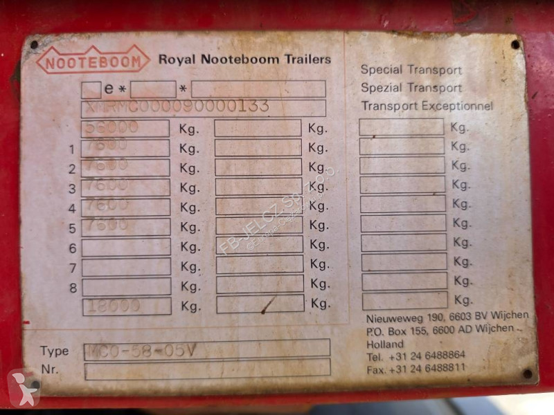 Porta máquinas Nooteboom MCO-58-05V