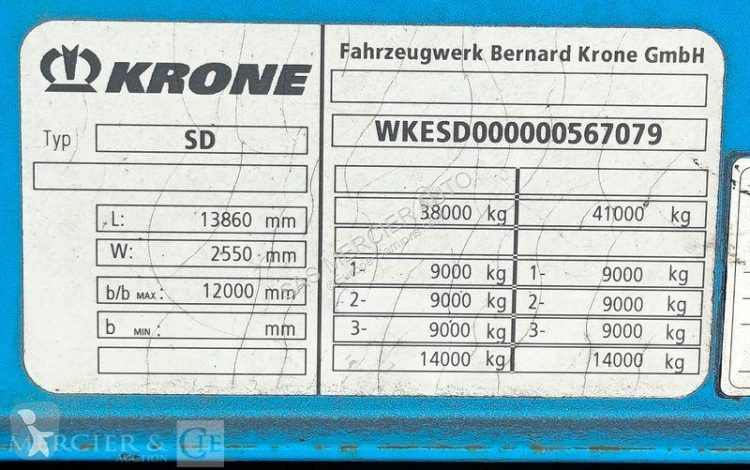 Semi remorque Krone