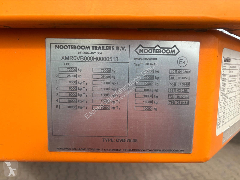 Semitrailer Nooteboom OVB-75-5Achser...