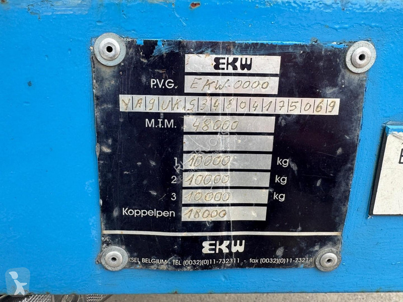 EKW RO-48T3AHG 3 AXLE STEERING BPW - EXTENDABLE...