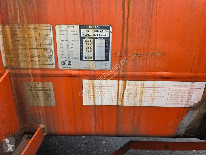 Pacton t3-010/ bpw drum semi-trailer