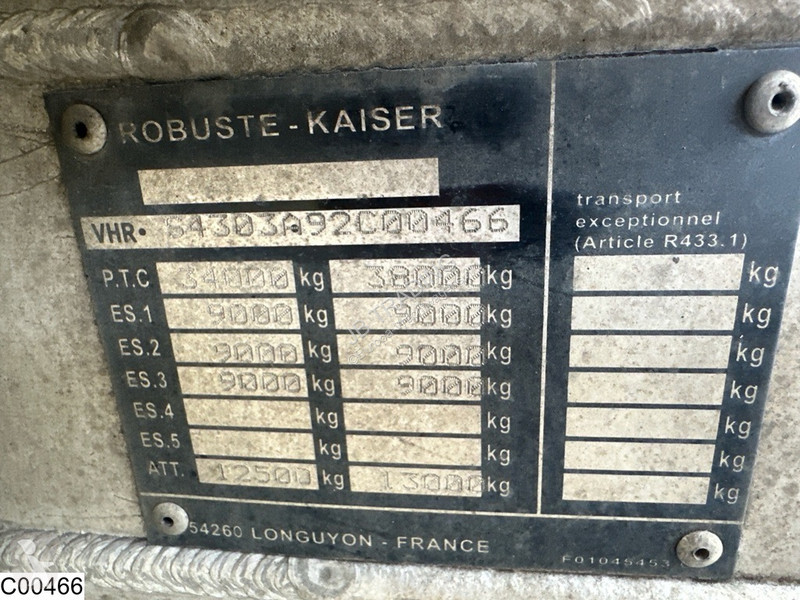 Oplegger Robuste Kaiser kipper 60 m3