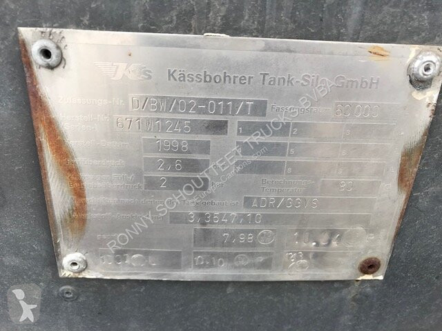 Semi reboque  SSK 60/10-24 ADR Kässbohrer SSK...