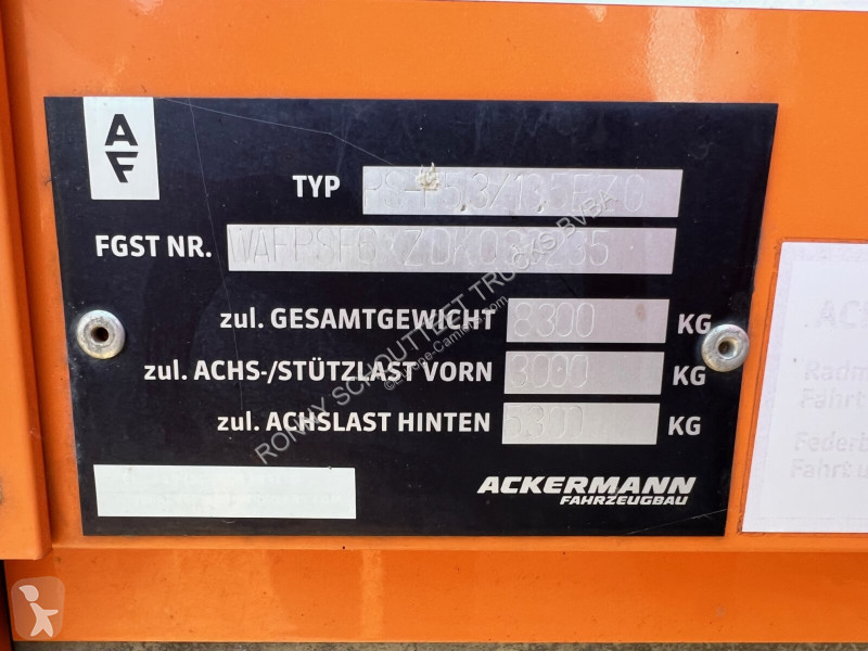 Semitrailer Ackermann PS-F 5.3/13.5 EZG SPS...
