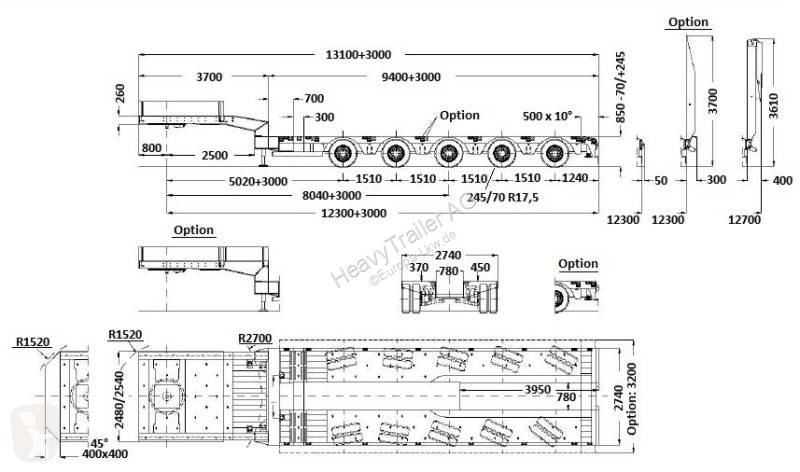 Semitrailer Faymonville 5-Achs-Tele-Semi mit...