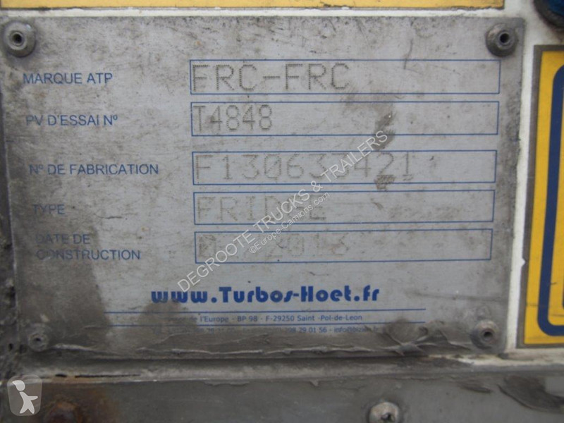 Oplegger Turbo's Hoet Fridge semi-trailer