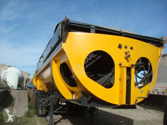 Semitrailer Pomiers BENNE POUSSOIR 33T + BACHE