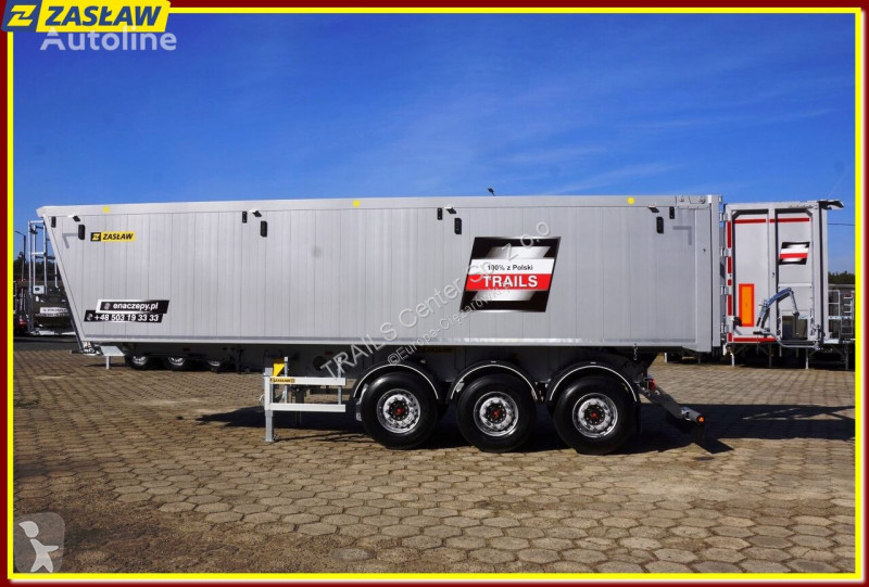 Semi remorque Zasław 43 m³ tipping semi-trailer...