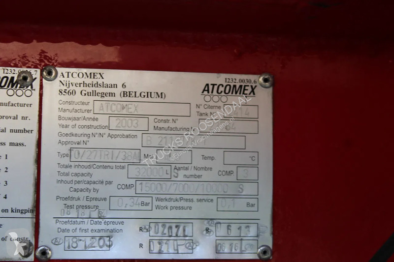 Semi reboque Atcomex + 3 AXEL + 32.000 ltr...