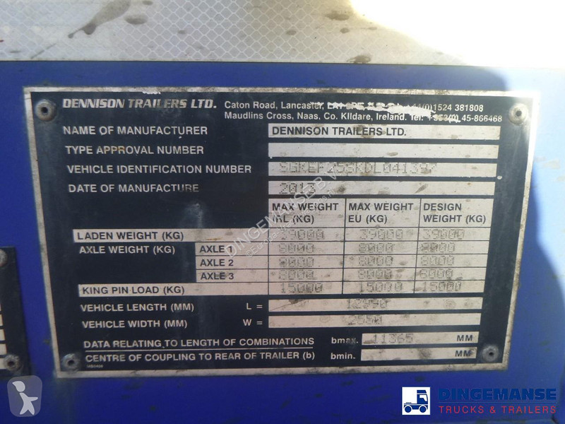 نصف مقطورة Dennison 3-axle container trailer...