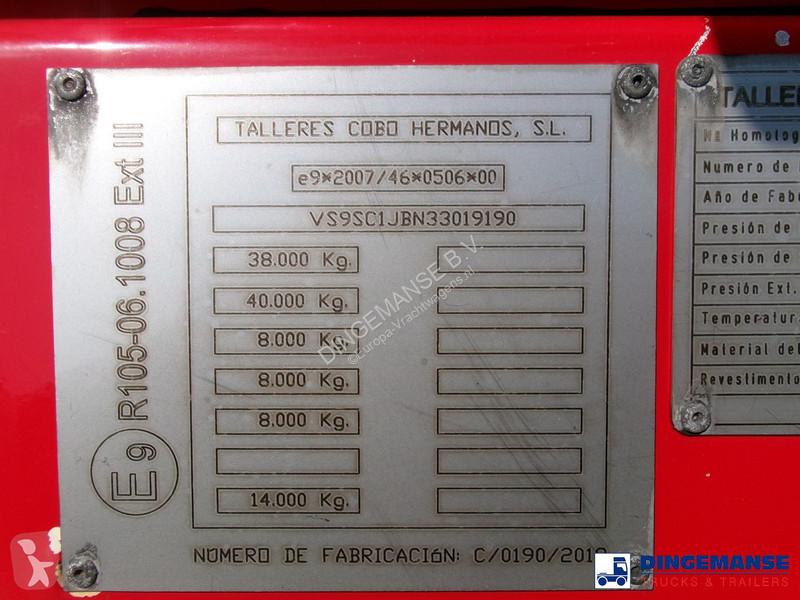 Semiremorca Cobo Bitumen tank inox 34 m3 / 1 comp