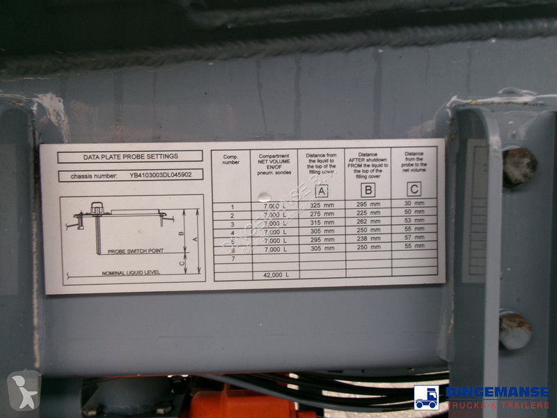 Semiremorca LAG Fuel tank alu 44.4 m3 / 6 comp...