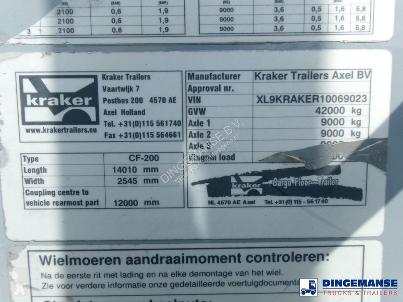 نصف مقطورة Kraker trailers Walking floor...