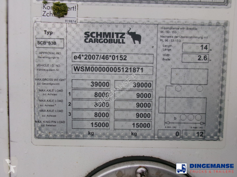Semiremorca Schmitz Cargobull Frigo trailer +...