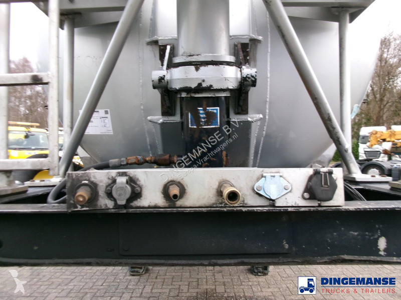 نصف مقطورة Feldbinder Powder tank alu 38 m3...