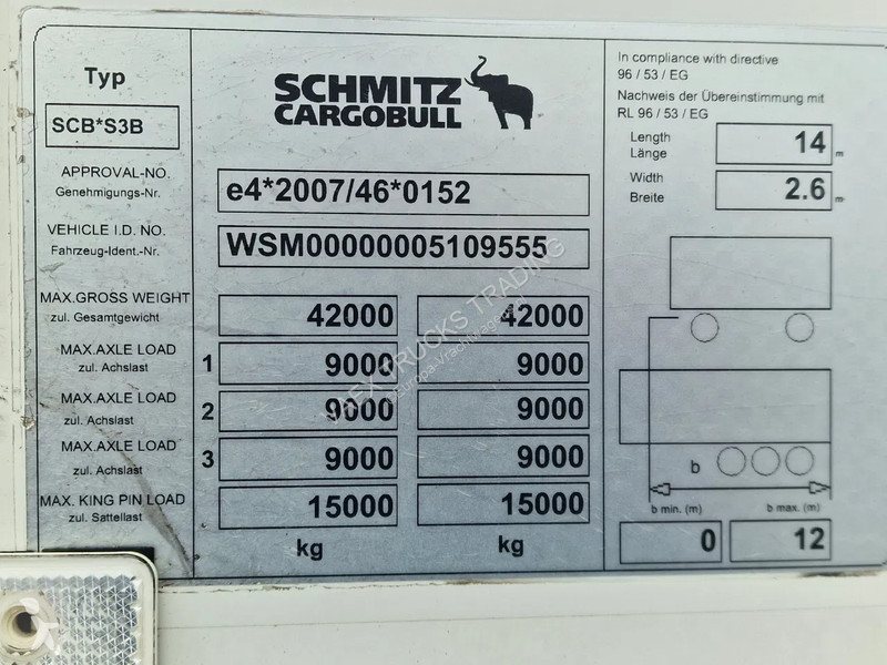 Semitrailer Schmitz Cargobull SCB*S3B...