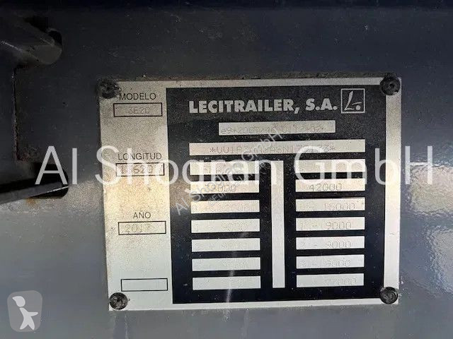 Sættevogn Lecitrailer /Edscha/3 x Achsen SAF