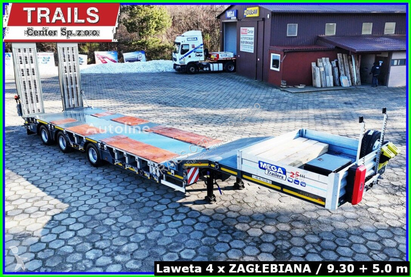 Sættevogn Mega DMC 54 T. 18.60 m. 4 x wheel...