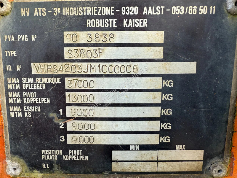 Semitrailer Kaiser Dieplader-Steel -BPW