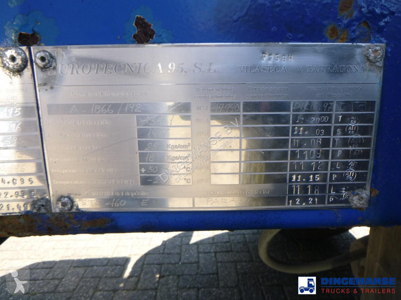 Semi remorque  Gas tank steel LPG 49.9 m3 / 1comp