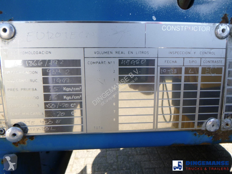 Sættevogn  Gas tank steel LPG 49.9 m3 / 1comp