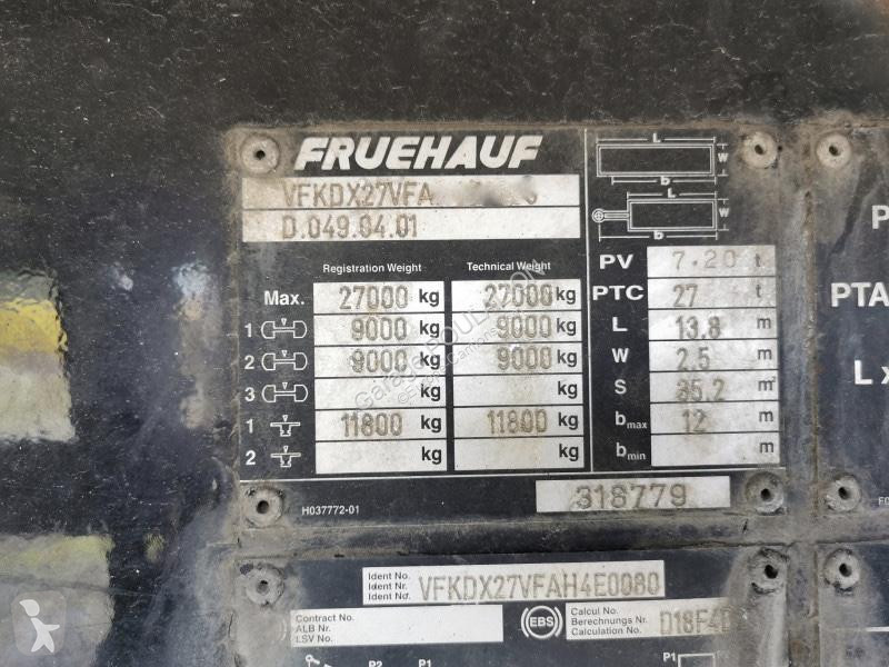 Oplegger Fruehauf  2 essieux