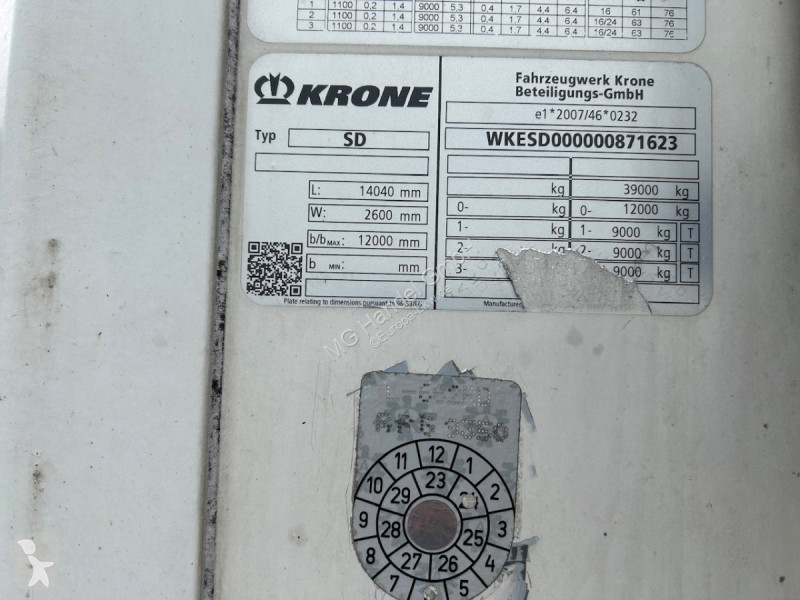Semi reboque Krone SD Cool Liner, Doppelstock,...
