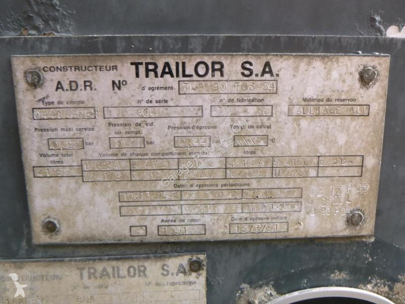 Semitrailer Trailor 3 essieux Fuel tank alu...