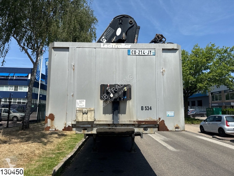 Semitrailer Lecitrailer open laadbak HIAB, Remote