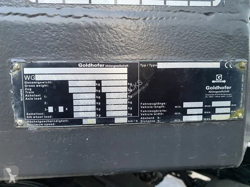 Oplegger Goldhofer STN-L 3-38/80A - BED: 8,75 +...