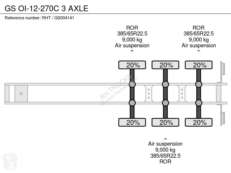 Oplegger  OI-12-270C 3 AXLE