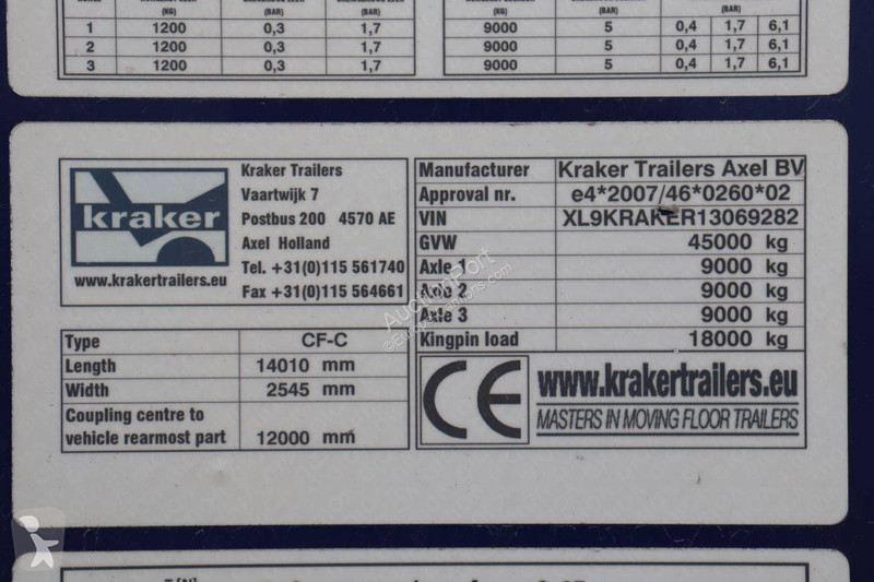 Semirremolque Kraker trailers CF-C