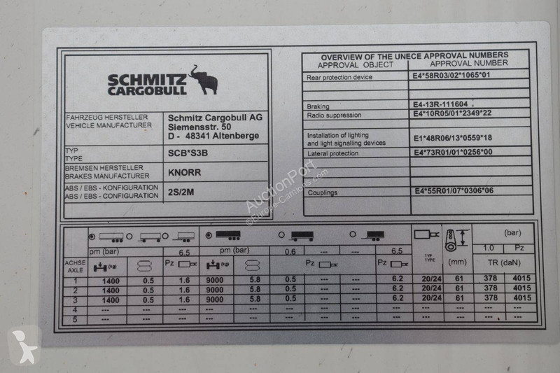 Semirremolque Schmitz Cargobull SCB*S3B