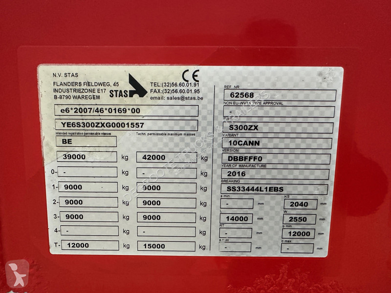 نصف مقطورة Stas Walking Floor 95 cub